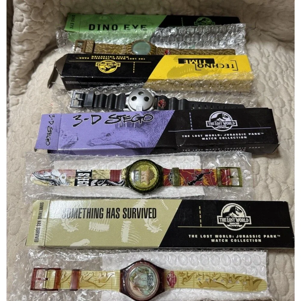 Burger King Jurassic Park-The Lost World Watch Collection 1997 Lot of 4 Working